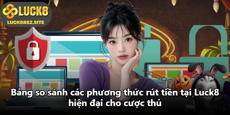 Bảng so sánh các phương thức rút tiền tại Luck8 hiện đại cho cược thủ