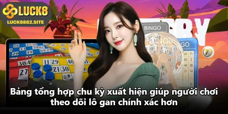 Bảng tổng hợp chu kỳ xuất hiện giúp người chơi theo dõi lô gan chính xác hơn